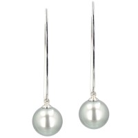Tahitian Pearl gold Jewelry Earrings Boucle d’oreille de perle de tahiti bijoux or