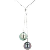 Tahitian Pearl Gold Jewelry Necklace Colliers de Perles de Tahiti or bijoux