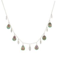 Diamond Tahitian Pearl Gold Jewelry necklace collier de Perles de Tahiti or bijoux diamants