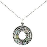 collier necklace Keshi Tahitian Pearl Jewelry perle de tahiti bijoux argent silver