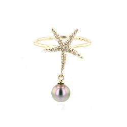 Diamond Tahitian Pearl Gold Jewelry Necklace Colliers de Perles de Tahiti or bijoux diamants