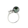 Flower Diamond Pearl Ring, Gold Tahitian Pearl Jewelry, Tahitan Pearls, Tahiti, Luxury Pearl Jewelry, Pearl Ring, Pearl Bracelet, Pearl Earrings, Pearl Necklace