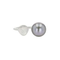 Matte Pearl Ring, Ring Tahitian Pearl Jewelry perle de tahiti bijoux silver argent, Hinerava, perles de tahiti