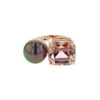 Ring, Tahitian pearls, cushion cut tourmaline, peach, Hinerava, jewelry, privilege, collection