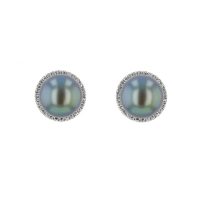 Diamond Tahitian Pearl Gold Jewelry earrings Boucle d'oreille de Perles de Tahiti or bijoux diamants