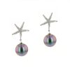 Diamond Starfish White Gold & Pearl Earrings, Tahitian Pearl Jewelry, Tahitan Pearls, Tahiti, Luxury Pearl Jewelry, Pearl Ring, Pearl Bracelet, Pearl Earrings, Pearl Necklace, Pearl Diamond