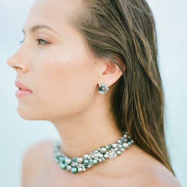 Blue Gems & Sapphire Earrings