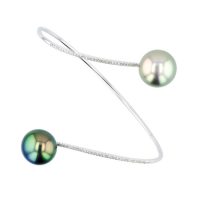 Diamond Tahitian Pearl Gold Jewelry Bracelet Perles de Tahiti or bijoux