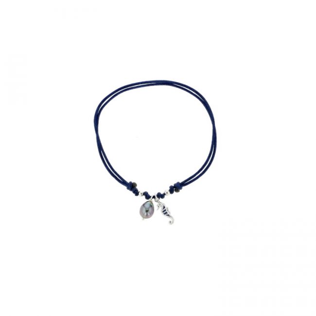 Keshi & Seahorse Bracelet, baby bracelet, tahitian pearl, keshi, keishi