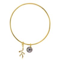 Tahitian Pearl vermeil Jewelry Earrings Boucle d’oreille de perle de tahiti bijoux vermeil