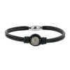 One Carved Pearl Black Leather Bracelet, Tahitian Pearl Jewelry, Tahitan Pearls, Tahiti, Luxury Pearl Jewelry, Pearl Ring, Pearl Bracelet, Pearl Earrings, Pearl Necklace, Pearl Diamond , His Hinerava collection, Man jewelry, Tahitian pearls for men, One Pearl Black Leather Bracelet