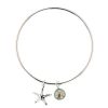 Starfish Charm & Pearl Bangle, Tahitian Pearl, Sterling silver, Argent, Starfish, Charms, Hinerava, perles de tahiti