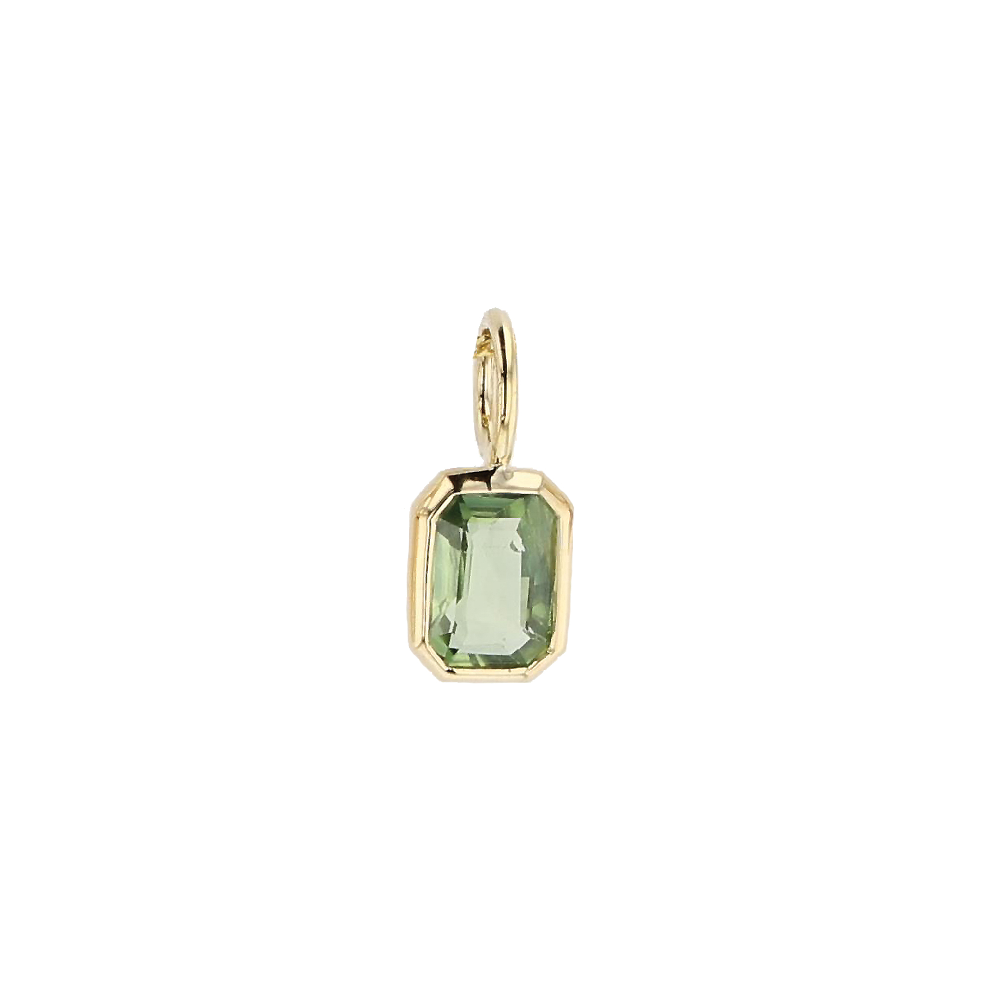 Green Sapphire Emerald Cut Charm – Hinerava Jewelry