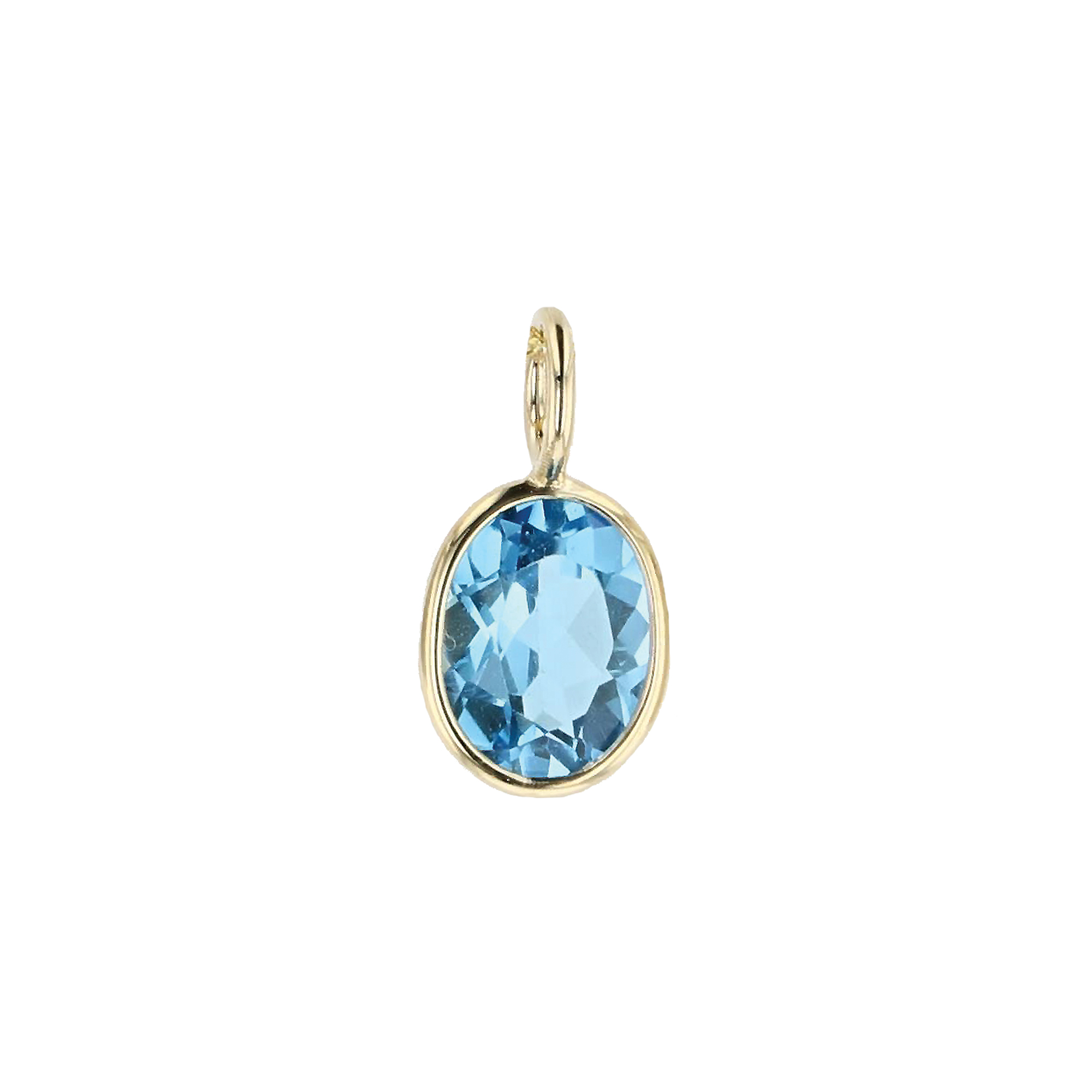 Blue Topaz Oval Cut Charm – Hinerava Jewelry