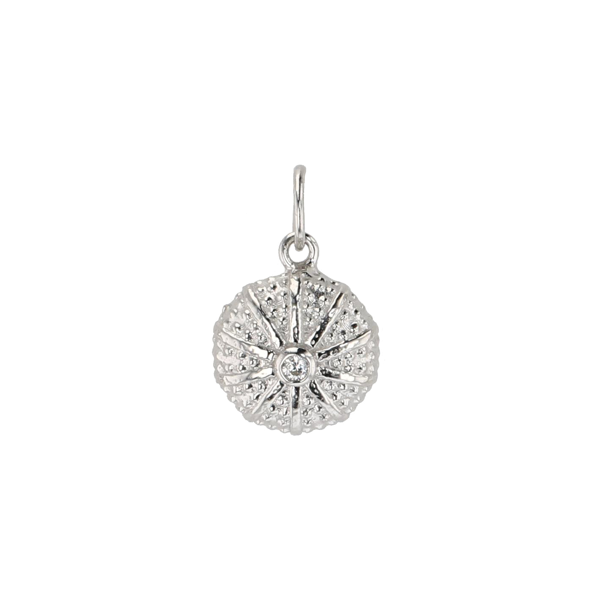 Urchin White Sapphire Charm – Hinerava Jewelry
