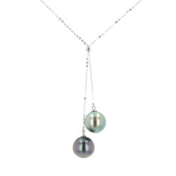 Tahitian Pearl Gold Jewelry Necklace Colliers de Perles de Tahiti or bijoux