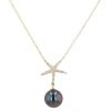 Diamond Tahitian Pearl Gold Jewelry Necklace Colliers de Perles de Tahiti or bijoux diamants