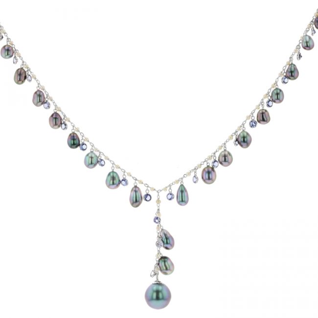 Tahitian Pearl Jewelry, Tahitan Pearls, Tahiti, Luxury Pearl Jewelry, Pearl Ring, Pearl Bracelet, Pearl Earrings, Pearl Necklace, Keshi, Keishi, Tanzanite