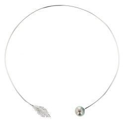 Necklace Tahitian Pearl Jewelry perle de tahiti bijoux silver argent