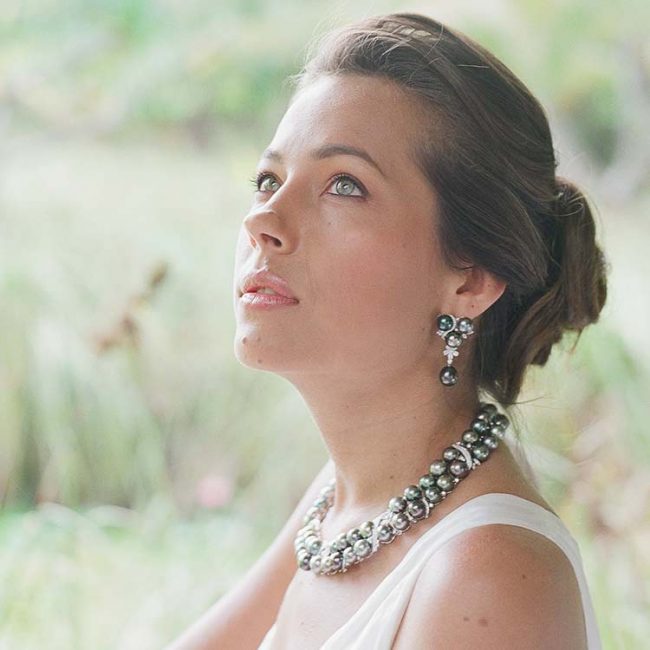 Diamond & Pearl Earrings