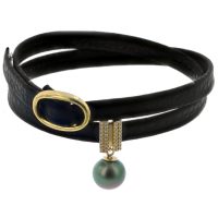 Diamond Tahitian Pearl Gold Jewelry Necklace Colliers de Perles de Tahiti or bijoux diamants