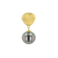 Matte Pearl Pendant, Pendant Tahitian Pearl Jewelry perle de tahiti bijoux vermeil, Hinerava, perles de tahiti