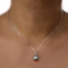 bijou argent, perle de tahiti, pendentif, pendentif argent, silver charm, tahitian, pearl necklace, silver pendant, tahitian pearl pendant