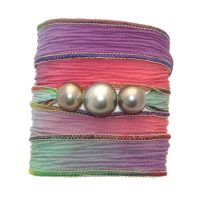Silk Pearl Bracelet Soite perles de tahiti tahitian pearl bracelet
