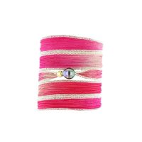 Tahitian Pearl Jewelry bracelet de Perles de Tahiti bijoux soie silk choker